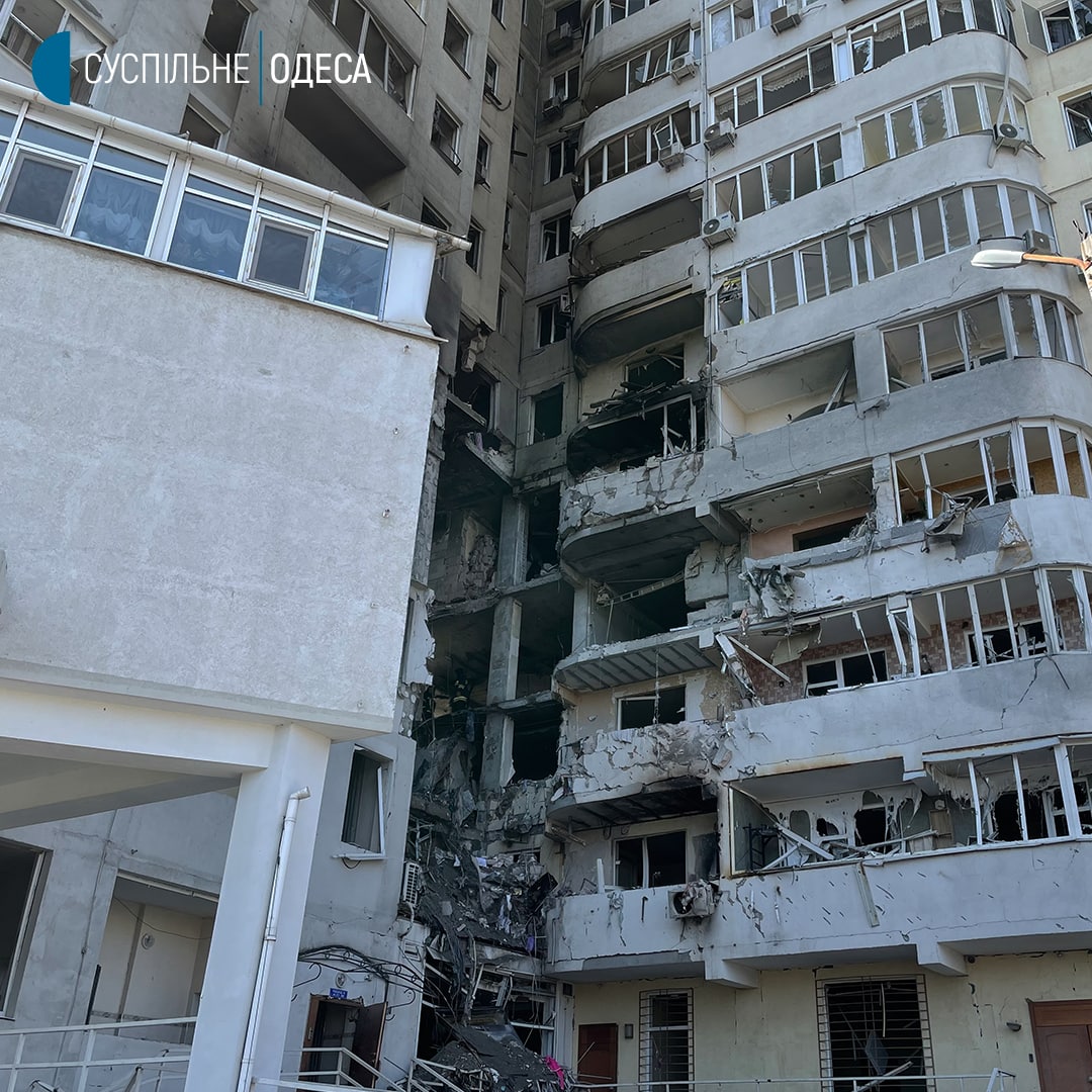 April 23, 2022. A residential building in Odesa